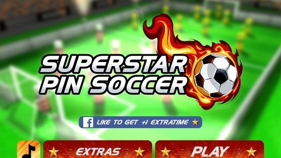 superstar pin soccer main menu