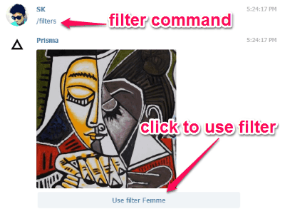 type filter command