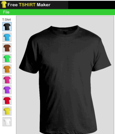 use a color for t-shirt