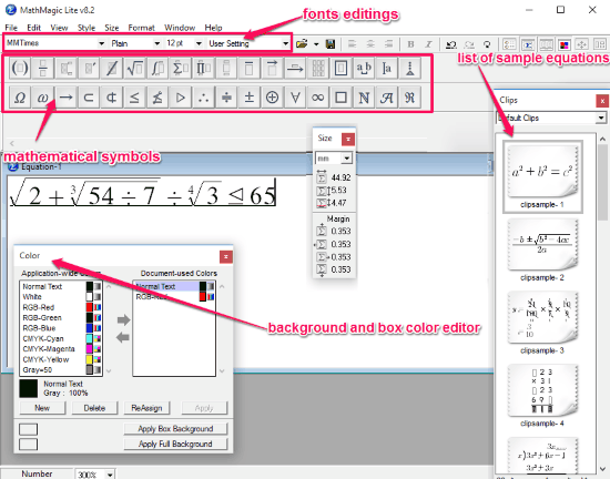 math equation editor