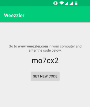 copy the code generated by android app