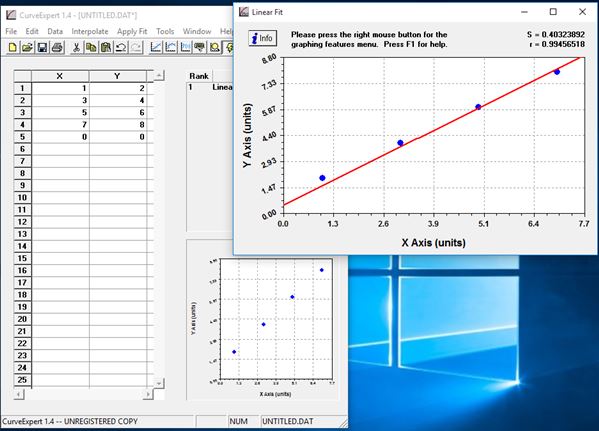 curve fitting software windows 10 2