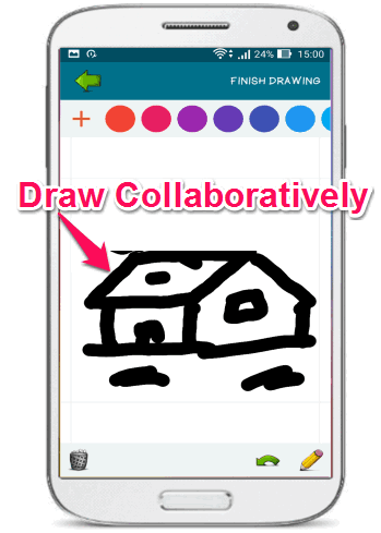 draw collaboratively on android