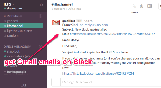 get-gmail-emails-on-slack