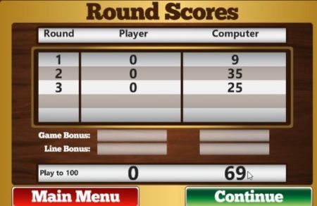 gin rummy pro scores