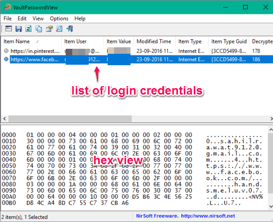 list-of-login-credentials