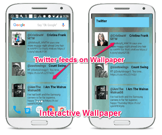 make android wallpaper interactive