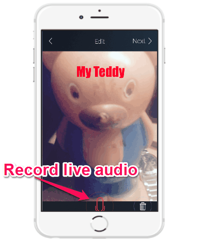 make gif with live audio