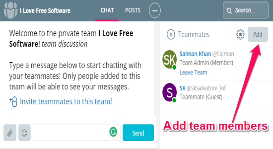 private-team