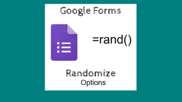 randomize Google Forms response options