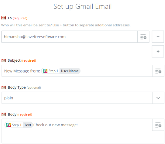 get Slack notifications on Gmail