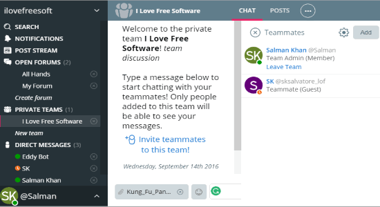 team communication app