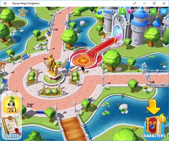 Disney Magic Kingdoms game arena