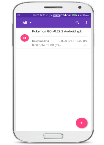 Downloading torrent using Libretorrent open source Android client