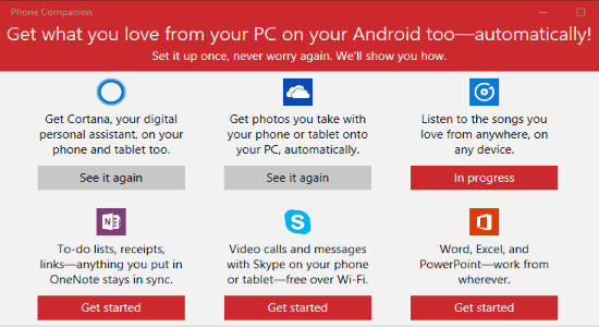 Microsoft Phone Companion