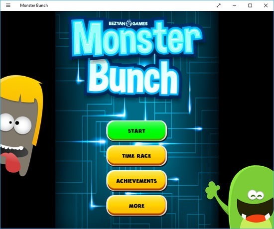 Monster Bunch Main Menu