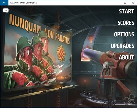 REDCON - Strike Commander Main screen