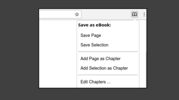 Save As eBook Chrome extension