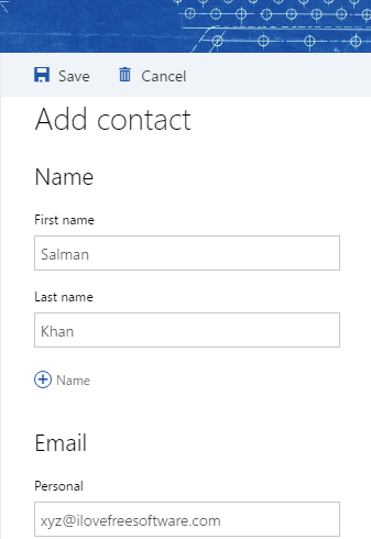 add contact info