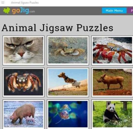 animal jigsaw puzzles home