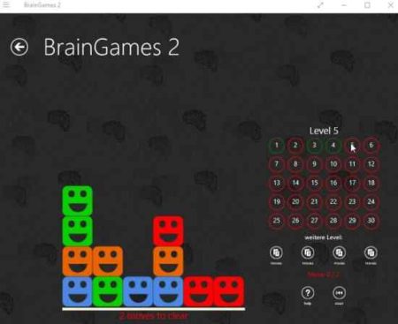braingames 2 moves the face