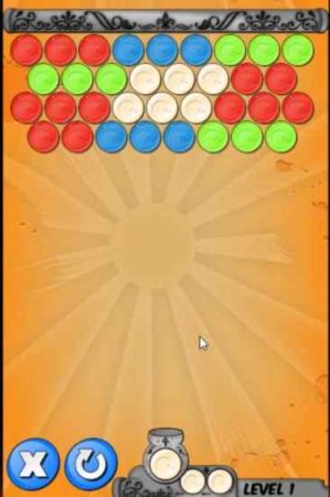bubble shooter evolution game board