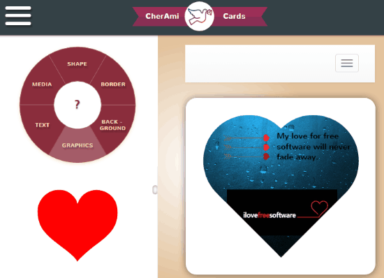 Create And Share Romantic eCards Online Using Cherami 