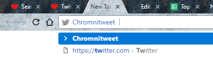 chromnitweet command