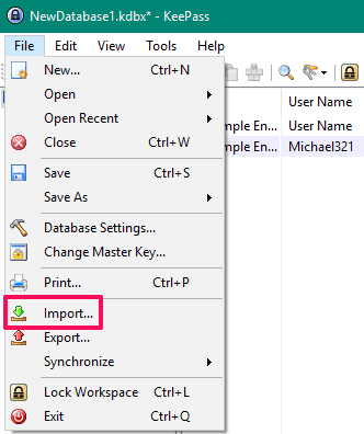 click import option