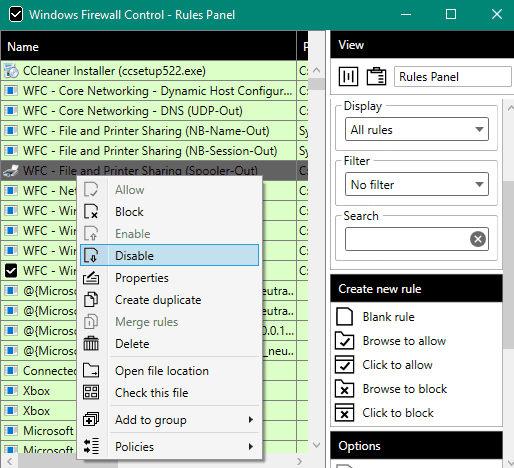 create and manage rules