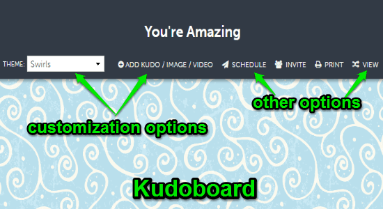 customize kudoboard