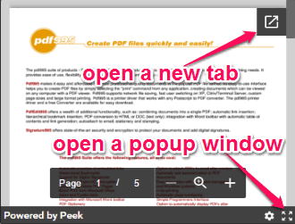 expand popup windowe