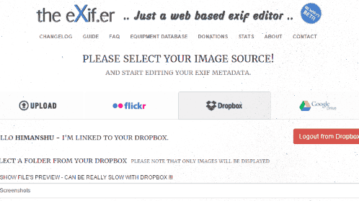 online EXIF editor