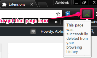 remove browsing history