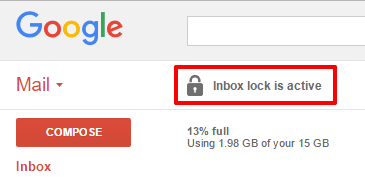 inbox is locked