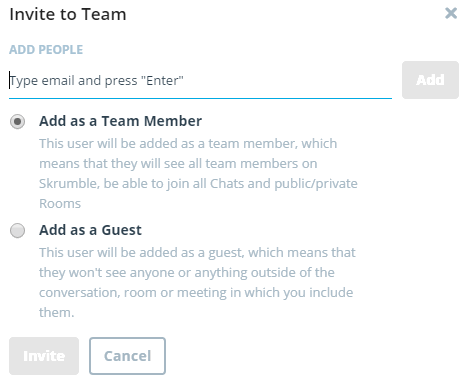 invite team member