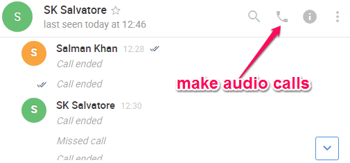 make audio calls