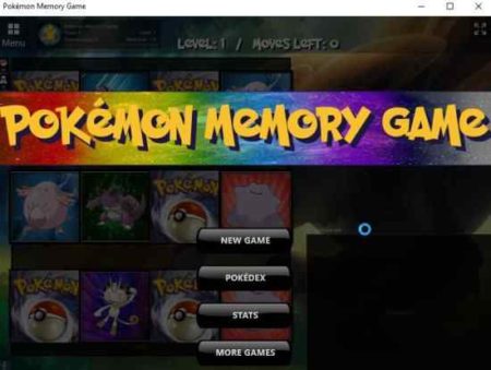 pokemon memory game home