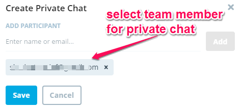 private chat