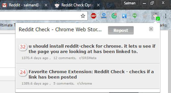 reddit chrome extension