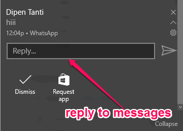 reply to messages