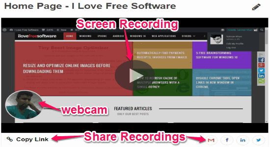 share screen recording