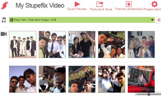 create videos from Facebook photos- stupeflix