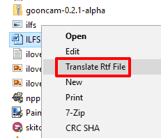 use right-click Translate option