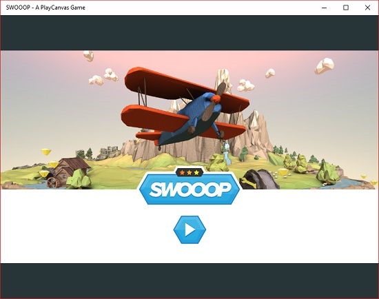 SWOOOP - A PlayCanvas Game main screen