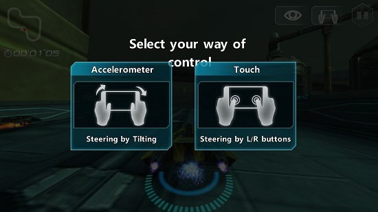 Space Racing 2 select controls