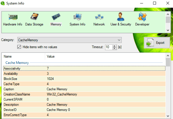 System Info