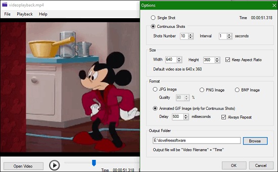 video screenshot in Free Software to Take Still and Continuous Screenshots From a Video