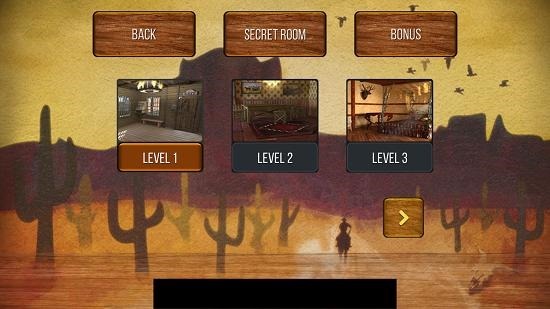 Wild West Escape level selection