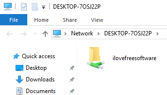access shared folder